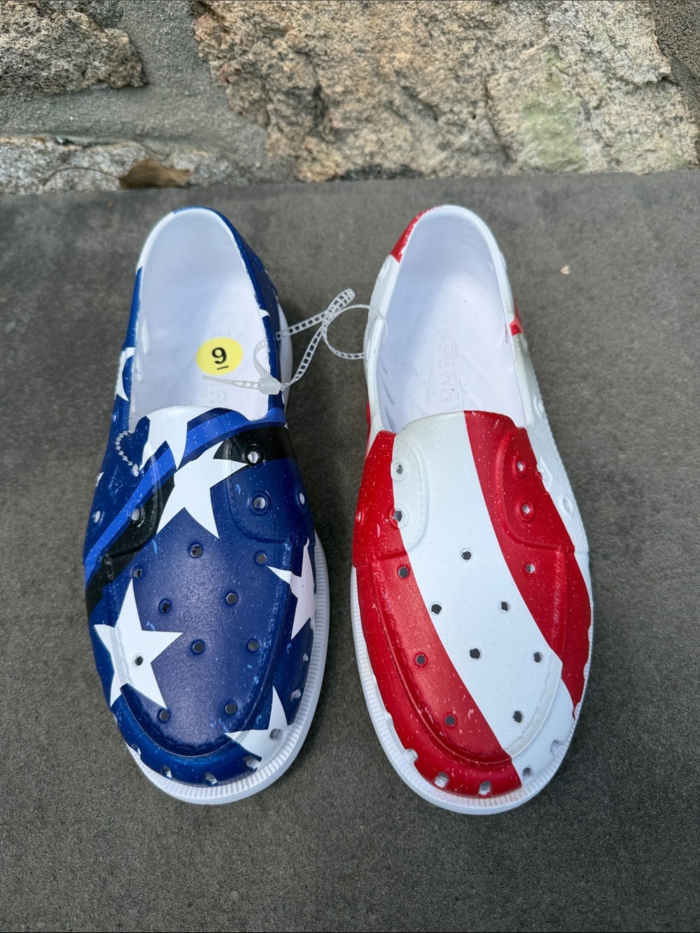 Sperry Patriotic Slip-On Boating Shoes - Red, White & Blue